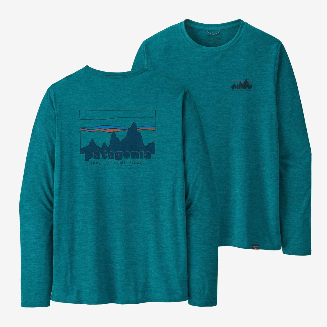 M's L/S Cap Cool Daily Graphic Shirt - '73 Skyline: Belay Blue X-Dye - Blogside
