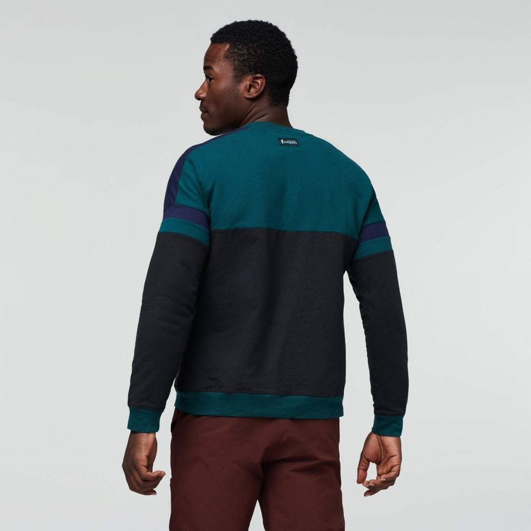 Bandera Organic Sweatshirt - Deep Ocean & Black - Blogside