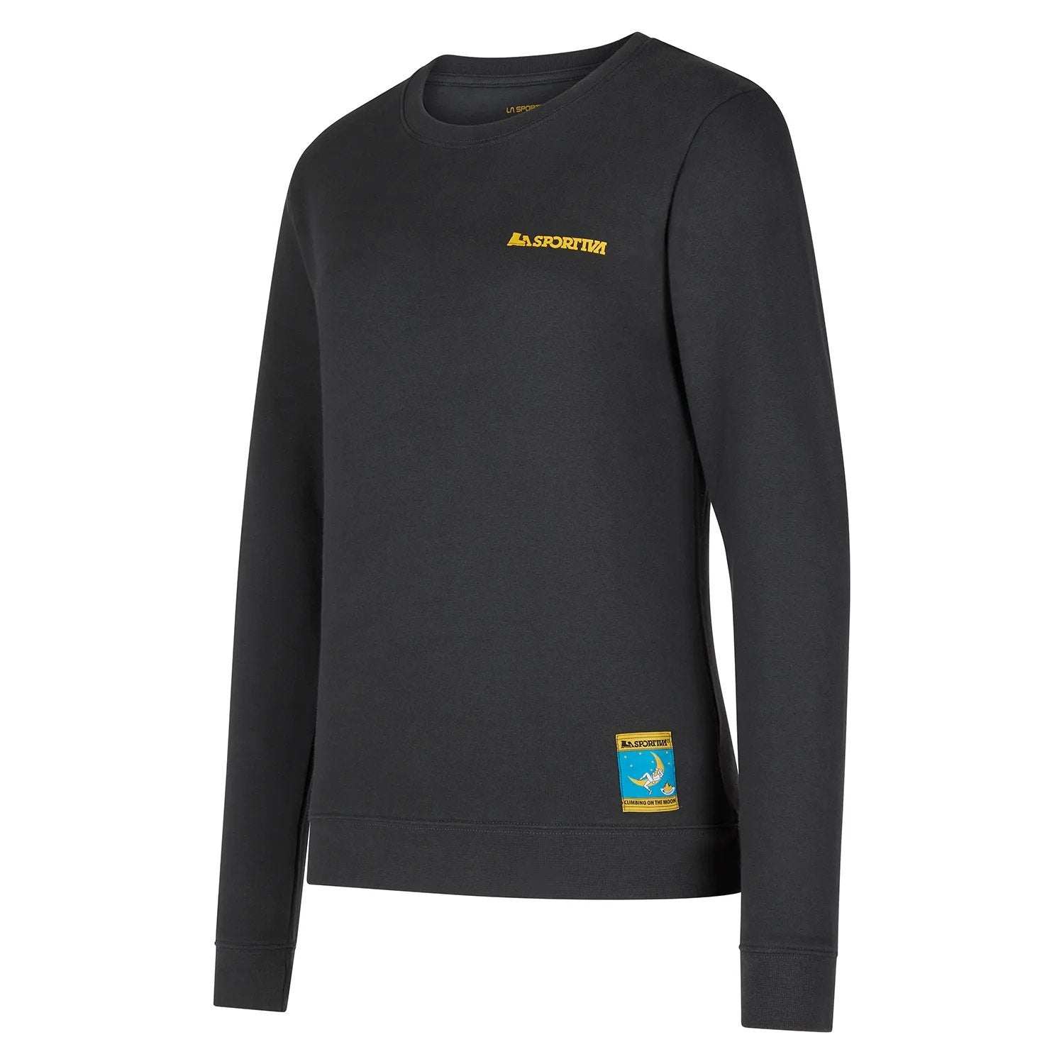 Climbing On The Moon Sweatshirt W - Carbon/Giallo - Blogside