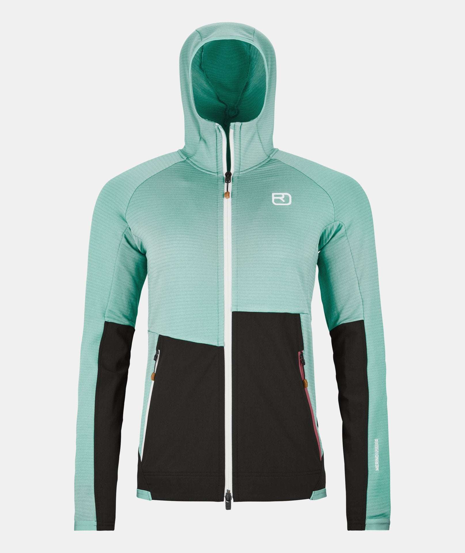 Fleece Rib Hoody W - Aquatic Ice - Blogside