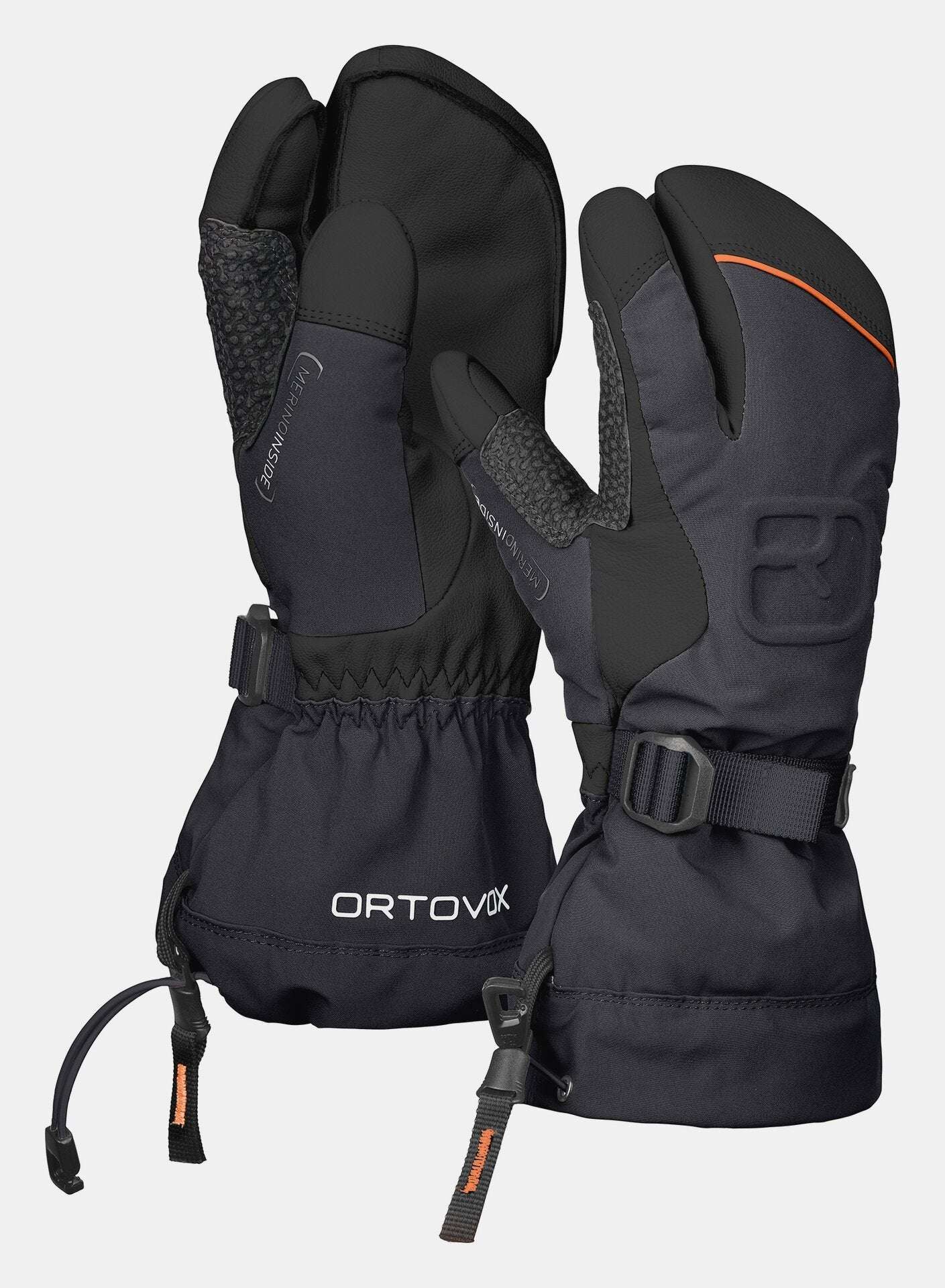 Mer. Freeride 3 Finger Glove M - Black Raven - Blogside