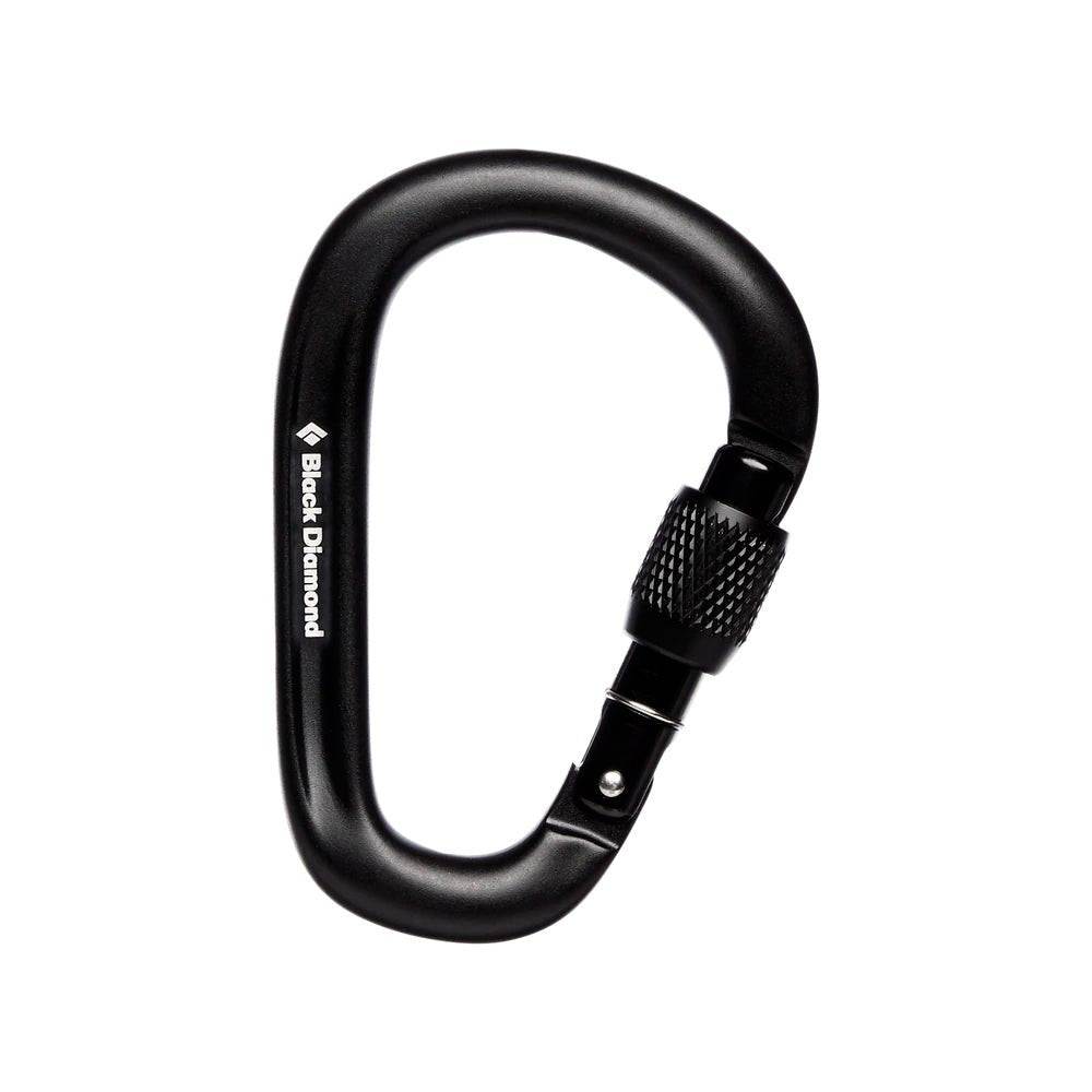 Pearlock Screwgate Carabiner, Black - Blogside