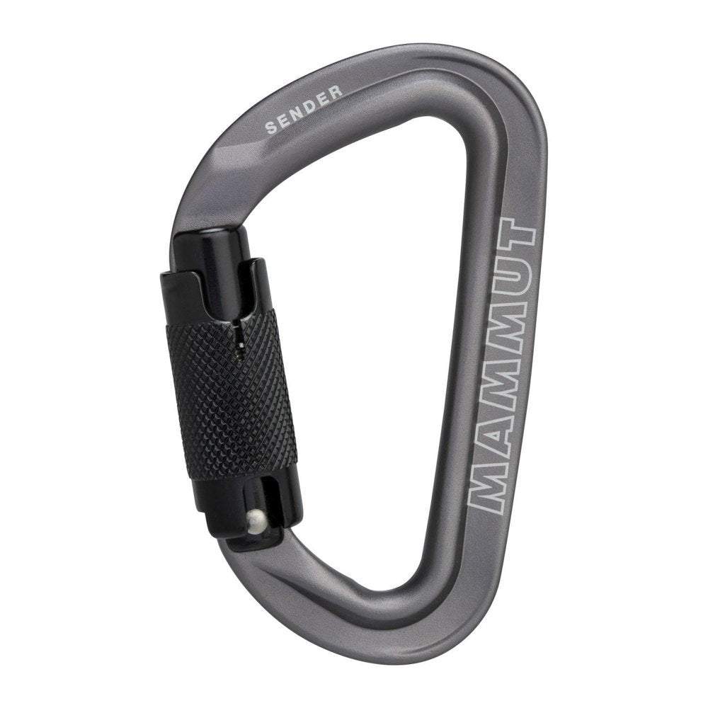 Sender Twistlock Carabiner, Grey - Blogside