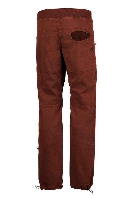 Slim fit urban climbing pants in organic cotton satin with contrast printed pockets, rear embroidery, and dual brush holders.